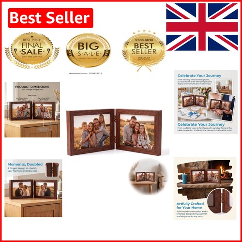 Elegant double photo frame - photo, 6x4