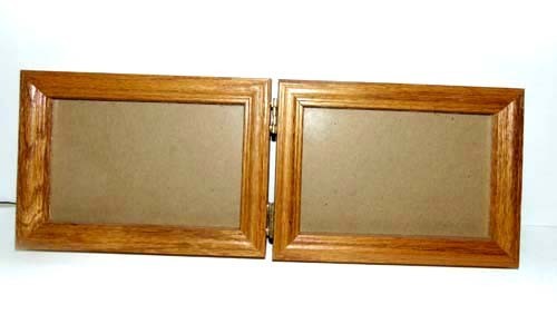 Vintage double hinged wooden - double,