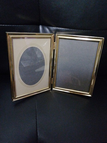Vintage brass double - brass, glass