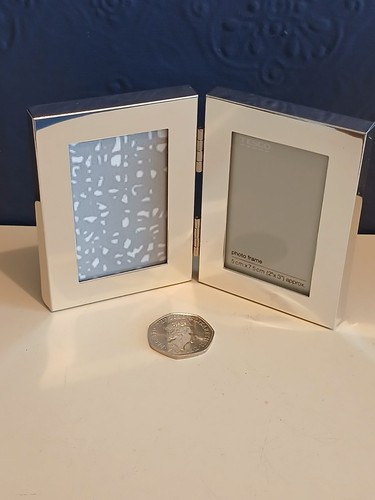 Double hinged silver - silver, tone