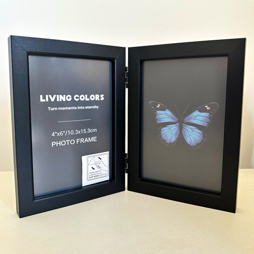 Black double hinged - black, folding