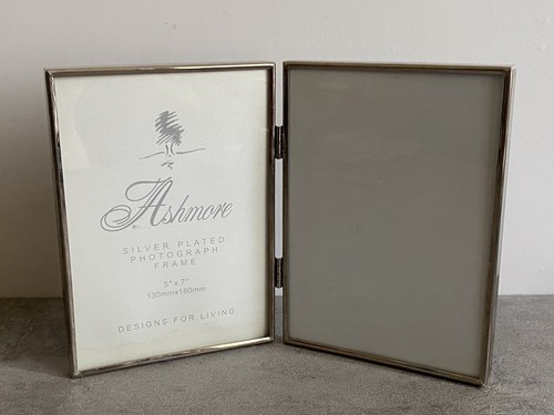 Silver plated double hinged - silver,