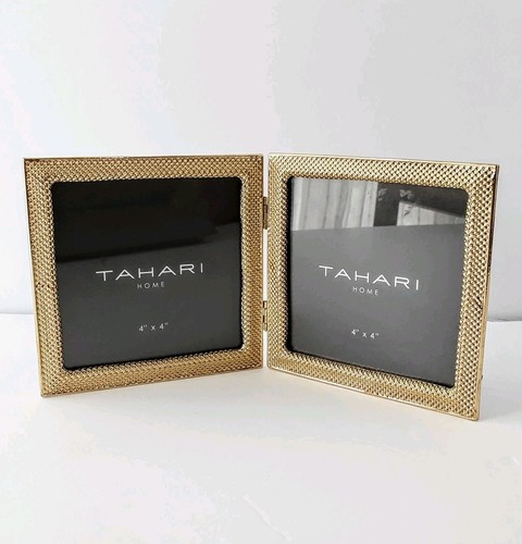 Tahari home hinged 4x4 gold - hinged,