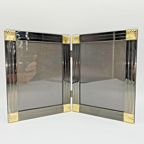 Vtg hinged double picture - vtg,