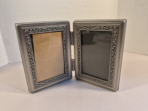 Vintage double hinged pewter - vintage,