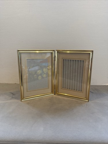 Vtg gold plated metal double - plated,