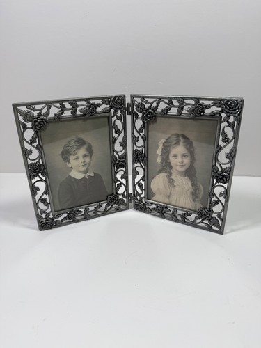 Ornate rose hinged double - rose,