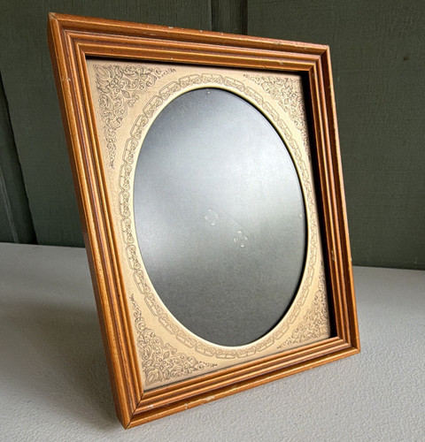 Vtg embossed etched brass and - brass,