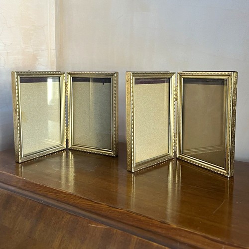 Pair vintage brass plated - vintage,