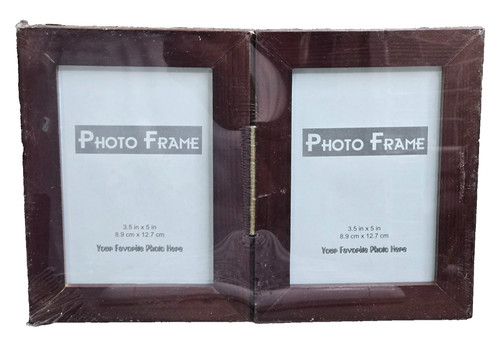 Vintage dark wood hinged - dark,