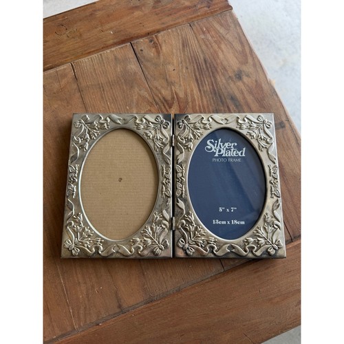 Vtg silver plated double - silver,