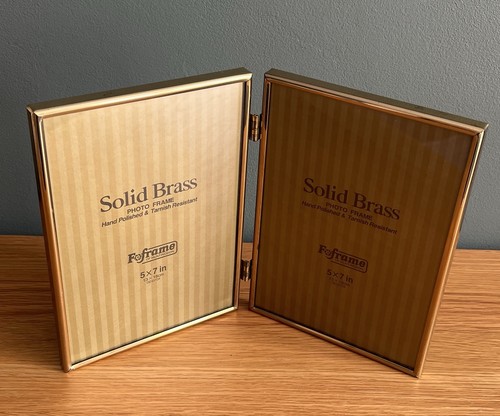 Vintage solid brass double - brass,