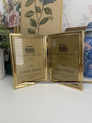 Vintage solid brass - solid, double