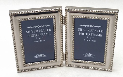 Silver plated double photo - double,