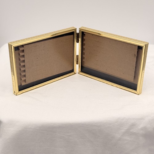 Holds vtg mcm brass double - mcm,