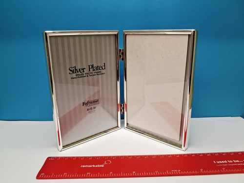 Silver plated hinged - hinged, double