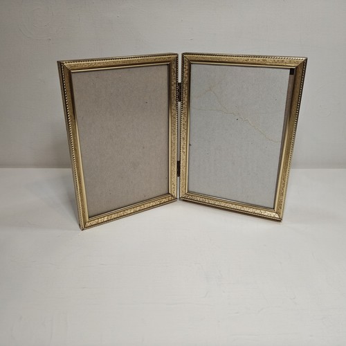 Vintage gold double photo - vintage,